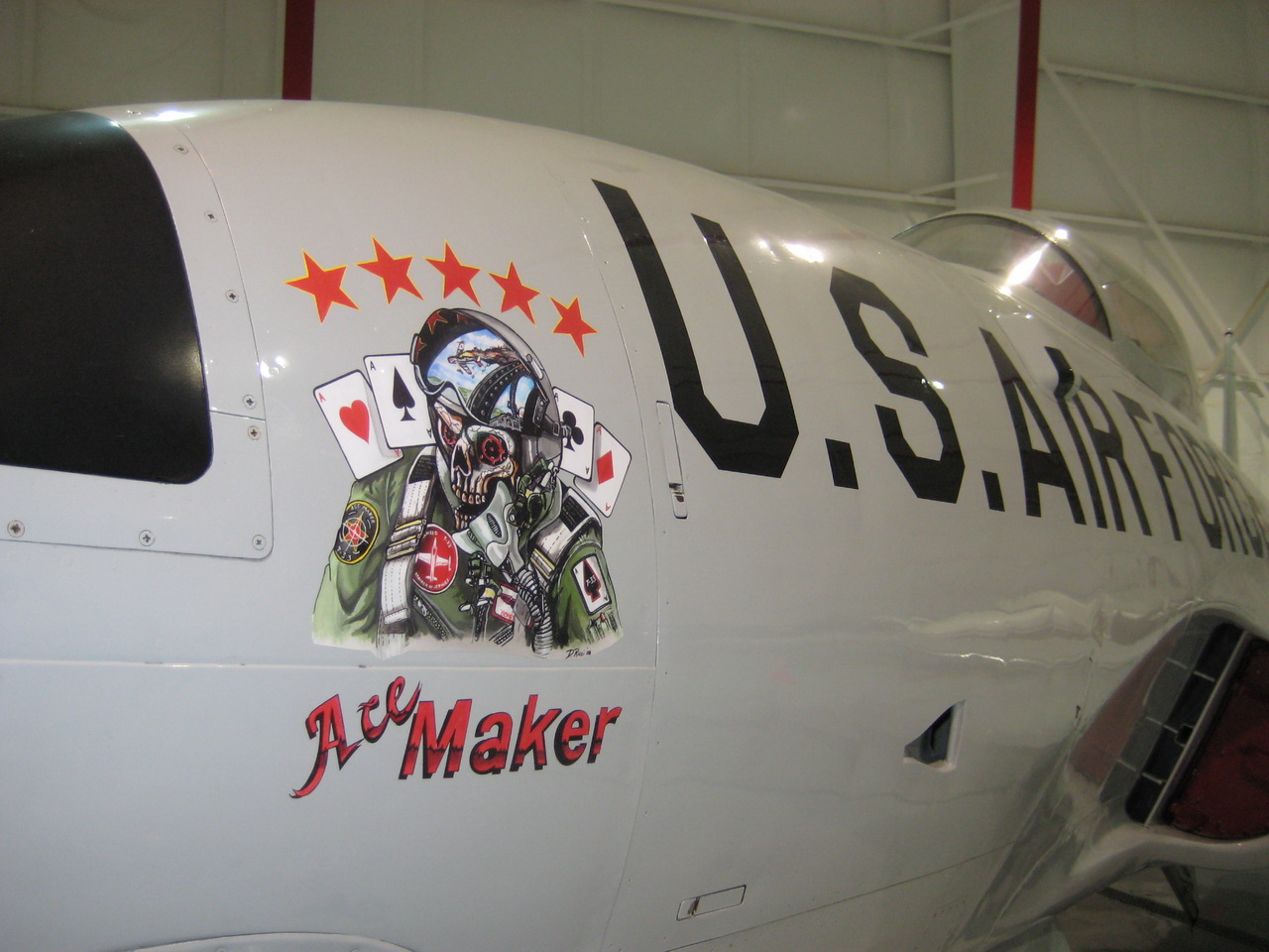 t-33 trainer aircraft nose art ACE MAKER